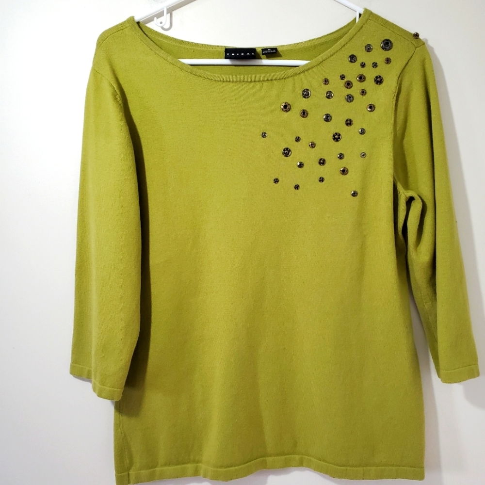 Tribal Stretch Cotton Sweater